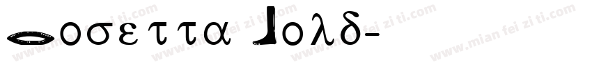 Rosetta Bold字体转换